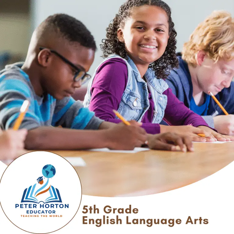 5th Grade ELA Peter Horton Educator Website